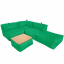 Бескаркасный модульный Пуф-столик Блэк Tia-Sport (sm-0948-5) зеленый Суми