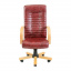 Офисное кресло руководителя Richman Atlant VIP Wood Бук M3 MultiBlock Натуральная Кожа Lux Италия Madras Бордовый Ясногородка