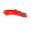 Отвертка аккумуляторная поворотная MPT 4 V Li-ion 1.5 Ач 250 об/мин 3.5 Нм USB Red with Black (MCSD4006.3) Фастов
