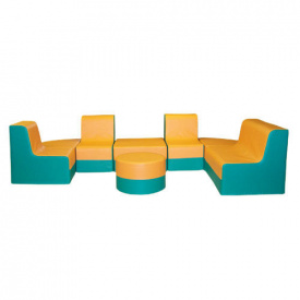 Комплект мебели Tia-Sport Умница 270х150х100 см оранжево-бирюзовый (sm-0732)