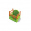 Детские подвесные качели Doloni пластиковые зеленые с оранжевым бортом 0152/1 Ровно