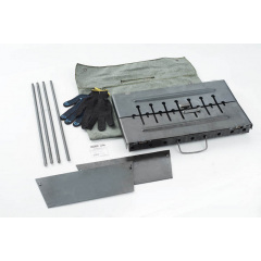 Мангал СИЛА - Кемпинг раскладной кейс толщина 2 мм на 8 шампуров с чехлом и перчатками Житомир