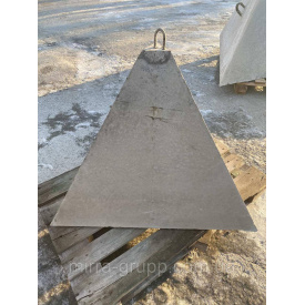 Загороджувальна протитанкова бетонна піраміда МІРРА ПЗ 1 1040х1040х1040 мм "зуби дракона"
