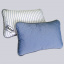 Подушка з вовни мериносів Fagus 40х60 Синій/Білий у синю смужку Михайлівка