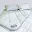 Комплект для сну двохспальний 160х200 Fagus "MAXI" з вовни мериносів колір Сірий/Білий у сіру смужку Миколаїв