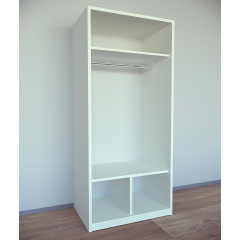 Шкаф для вещей Tobi Sho Альва-1 Люкс, 1800х800х550 мм цвет Белый Черкассы