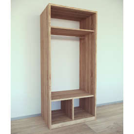 Шкаф для вещей Tobi Sho Альва-1 Люкс, 1800х800х550 мм цвет Дуб Сонома