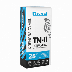 Клей для плитки TIGOR ТМ-11 Кераміка (25 кг)