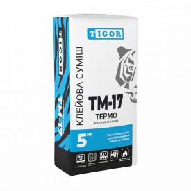 Клей термостійкий для печей та камінів TIGOR ТМ-17 Термо (5 кг)