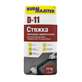 Стяжка для підлоги БудМайстер D-11 цементна (25 кг)