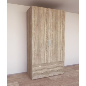 Шкаф для вещей Tobi Sho Элин-3, 2200х1200х600 мм цвет Дуб Сонома