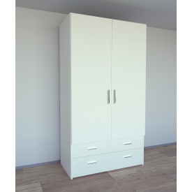 Шкаф для вещей Tobi Sho Элин-3, 2200х1200х600 мм цвет Белый
