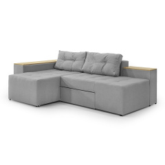 Кутовий диван Доміно (Світло-сірий, 245х160 см) IMI Одеса
