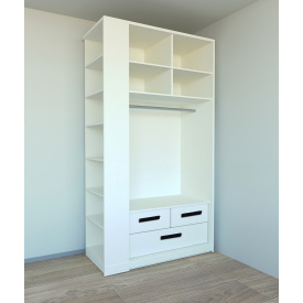 Шкаф для вещей Tobi Sho Элин-2 Люкс, 2200х1200х600 мм цвет Белый