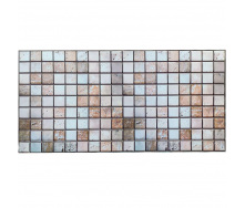 Декоративна ПВХ панель мозаїка під бежевий мармур Sticker Wall SW-00001433 960х480х4мм