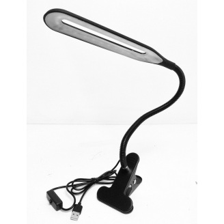 Лампа JL 24 LED світлодіодна на прищіпці від USB LED 206 Чорний