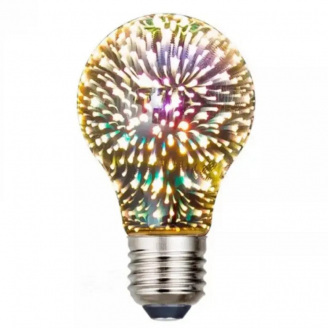 Декоративна лампочка E27 світлодіодна 3D Феєрверк A60 LED 8809 CNV