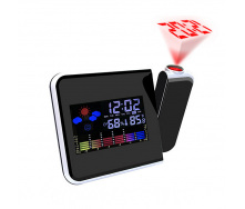 Настільний годинник VST Kronos 8190 з проектором та метеостанцією Чорний