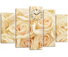 Настінний годинник-картина на полотні Декор Карпати 80x120 см (chf2)