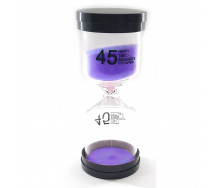 Годинник пісочний None на 45 хвилин 13х5.5х5.5 см Фіолетовий пісок (DN32238A)