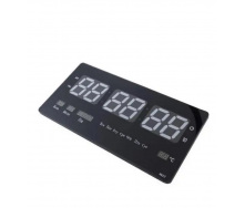 Настінний електронний годинник Digital Clock 4622 LED Чорний із білим