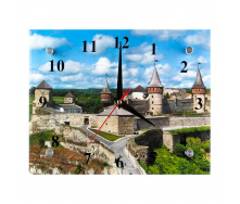 Годинник ДомАрт Кам'янець-Подільський Замок Літній день 20х25х5 см (21342)