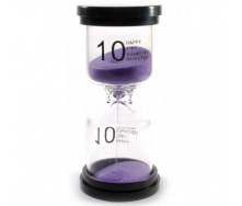 Годинник пісочний (10 хвилин) фіолетовий 10 см (DN30777B)