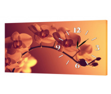 Настінний годинник ProfART на полотні 30 x 53 см Квіти (ch27_S)
