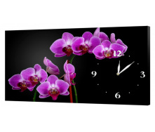 Настінний годинник ProfART на полотні 30 x 53 см Ніжні квіти (c40_S)