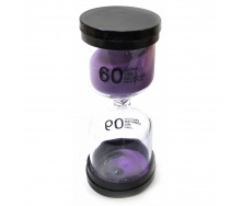 Годинник пісочний None на 60 хвилин 13х5.5х5.5 см Фіолетовий пісок (DN32073C)