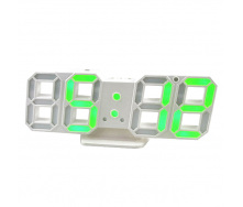 Настільний годинник Led електронні світлодіодні USB 22,5см Зелені (ART-6801)