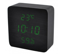 Електронний годинник VST-872 зелене підсвічування Чорний (258633)