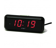 Настільний годинник з будильником цифровий VST LED VST-738-1 Червоний (20053100294)