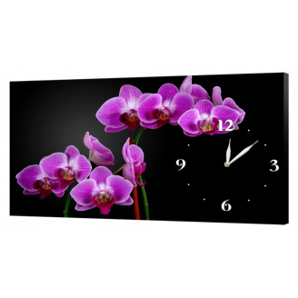Настінний годинник ProfART на полотні 30 x 53 см Ніжні квіти (c40_S)