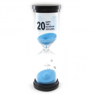 Годинник пісочний None на 20 хвилин 14х4.5х4.5 см Синій пісок (DN32236B)