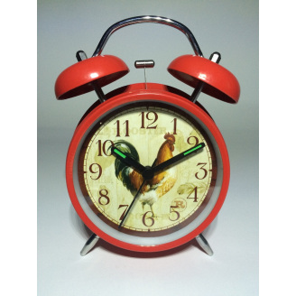 Настільний годинник з будильником Luminova SK17348 Harli Cock