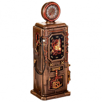Настільний годинник у вигляді Бензоколонки Veronese AL31193 Коричневий