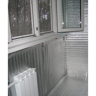 Утеплення балкона за допомогою плівки Гідробар'єр