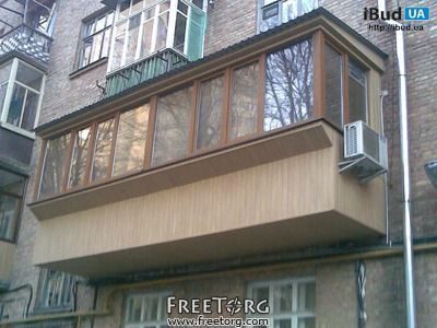 Наружная обшивка балкона
