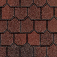 Бітумна черепиця GAF Country Mansion II 1016*432 мм Tuscan Red