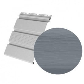 Софит Royal Europa Royal Soffit graphite с частичной перфорацией