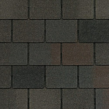 Битумная черепица GAF Grand Slate II 1016*432 мм Midnight Blush