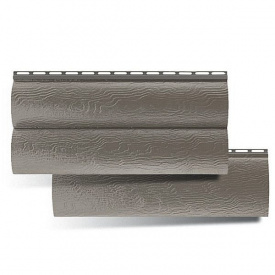 Сайдинг Альта-Профіль BlockHouse двопереломний темно-бежевий