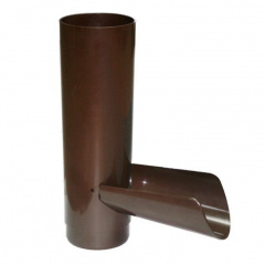 Отвод для сбора воды Profil 90 мм коричневый Чернигов