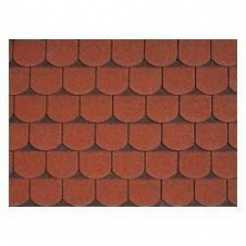 Битумная черепица IKO Victorian 1000*336 мм Tile Red Ultra