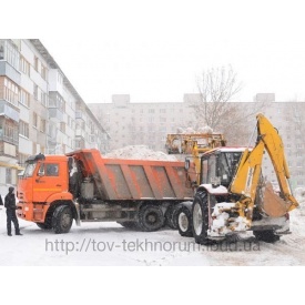 Послуги по прибиранню снігу екскаватором–навантажувачем JCB 4CX