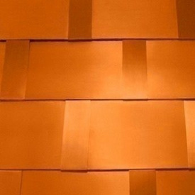 Битумная черепица Tegola Prestige Gold Компакт с медным покрытием 340х1000 мм позолоченная