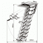 Чердачная лестница Oman Ножничная LUX 70x80 см Львов