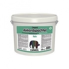 Шпаклівка дисперсійна вирівнює Caparol Akkordspachtel fein 25 кг біла Тернопіль