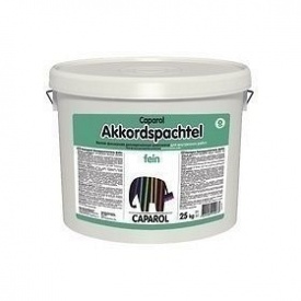 Шпаклівка дисперсійна вирівнює Caparol Akkordspachtel fein 25 кг біла